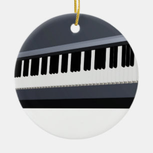 Elektriskt piano tangentbord julgransprydnad keramik