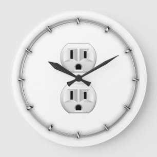 Elektriskt plugga klickar för att skräddarsy stor klocka
