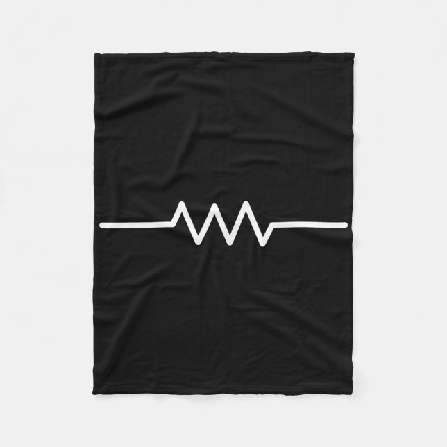 Elektriskt resistor-symbol, funn Ingenjör-krets Fleecefilt (Framsidan)