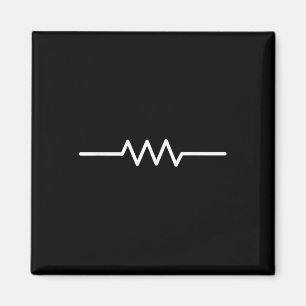 Elektriskt resistor-symbol, funn Ingenjör-krets Magnet