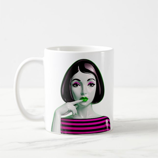 Elektriskt Rosa Muse Kaffemugg (Vänster)