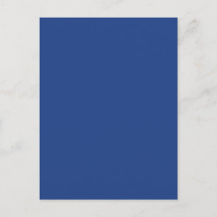 Elektriskt Royal Blue Solid Trend Färg-bakgrund Vykort