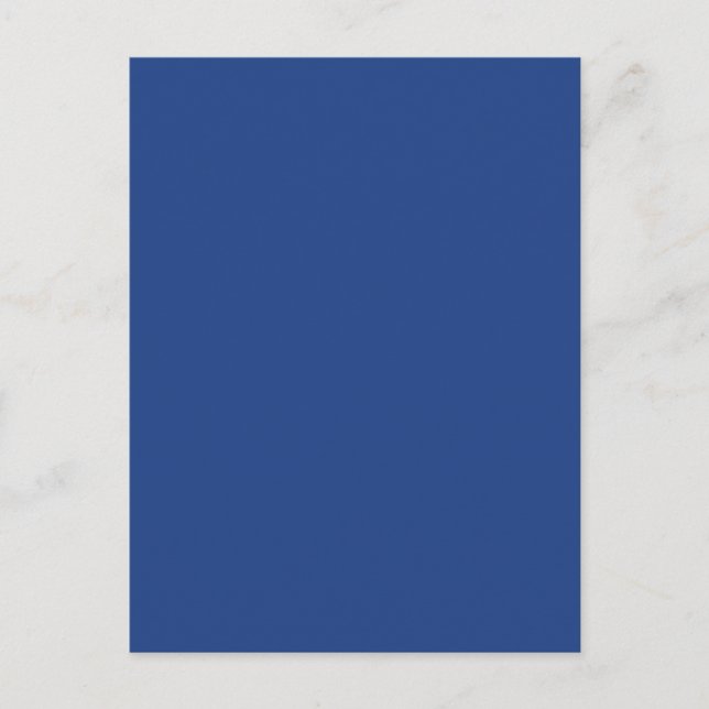 Elektriskt Royal Blue Solid Trend Färg-bakgrund Vykort (Framsida)