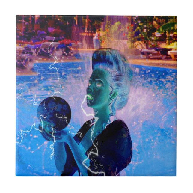 Elektriskt simmer kakelplatta (Framsidan)