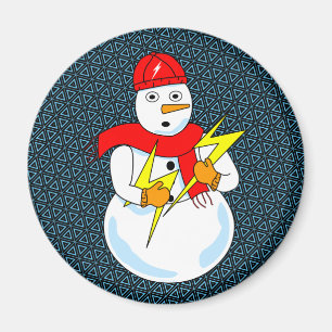 Elektriskt Snögubbe Magnet
