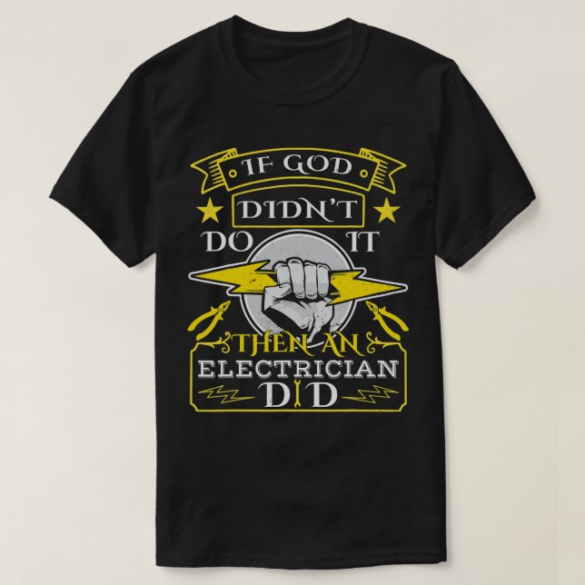 Elektriskt specialarbete för eldrift t shirt (Design framsida)