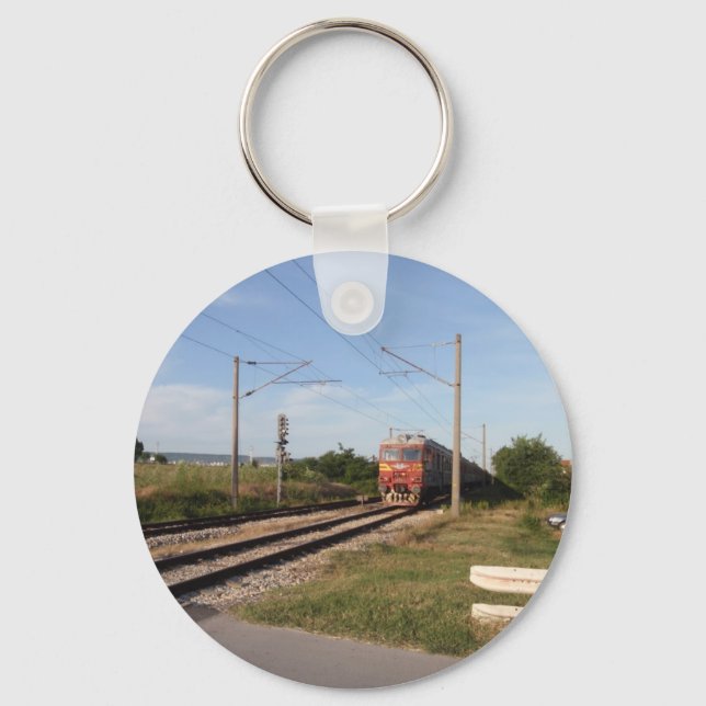 Elektriskt tåg nyckelring (Framsida)