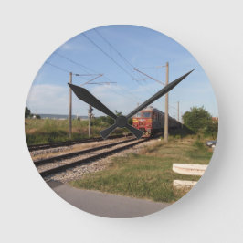 Elektriskt tåg rund klocka