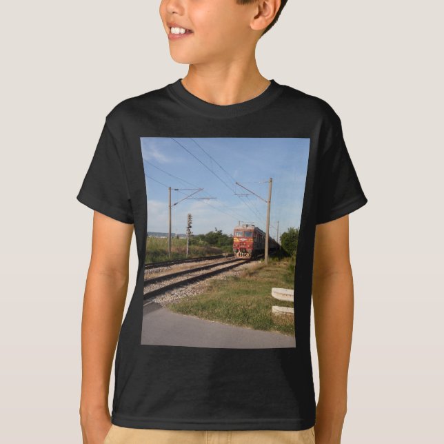 Elektriskt tåg t-shirt (Framsida)