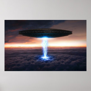 Elektriskt UFO Poster
