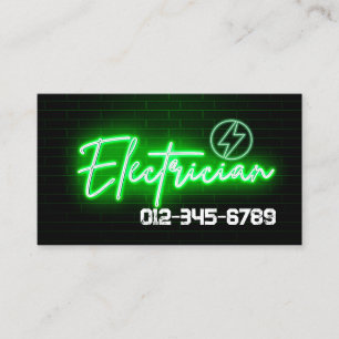 Elektriskt uppdragsgivare visitkort