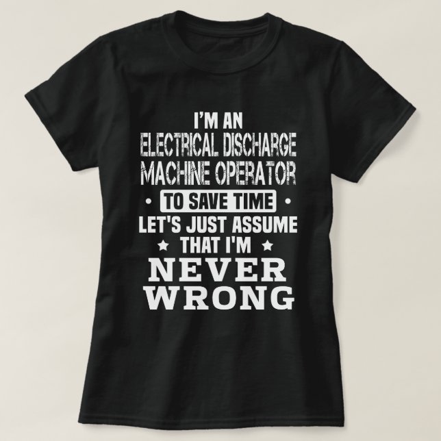Elektriskt utsläpp från Maskin T Shirt (Design framsida)