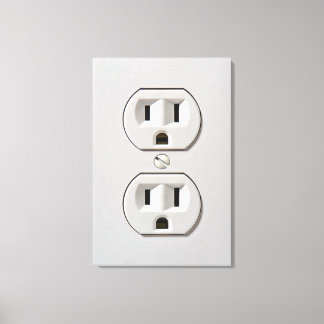 Elektriskt uttag canvastryck