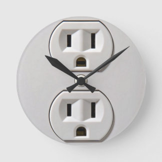 Elektriskt uttag rund klocka