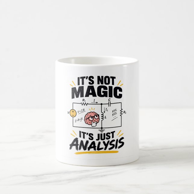 Elektroingenjör Det är inte magi - bara analys Kaffemugg (Center)