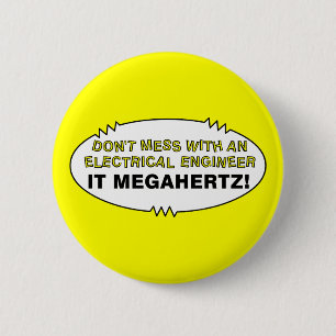 Elektroingenjör Megahertz Oval Knapp