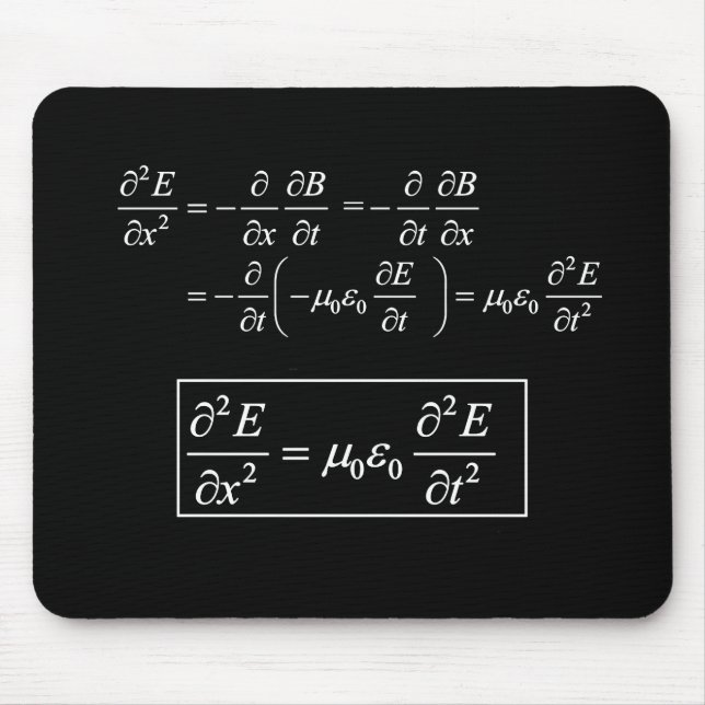 elektromagnetisk d'alembervågsekvation musmatta (Framsidan)