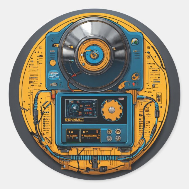 Elektromagnetisk dekal runt klistermärke (Framsida)