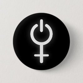 Elektromagnetisk symbol för gamer Female-tecken Knapp