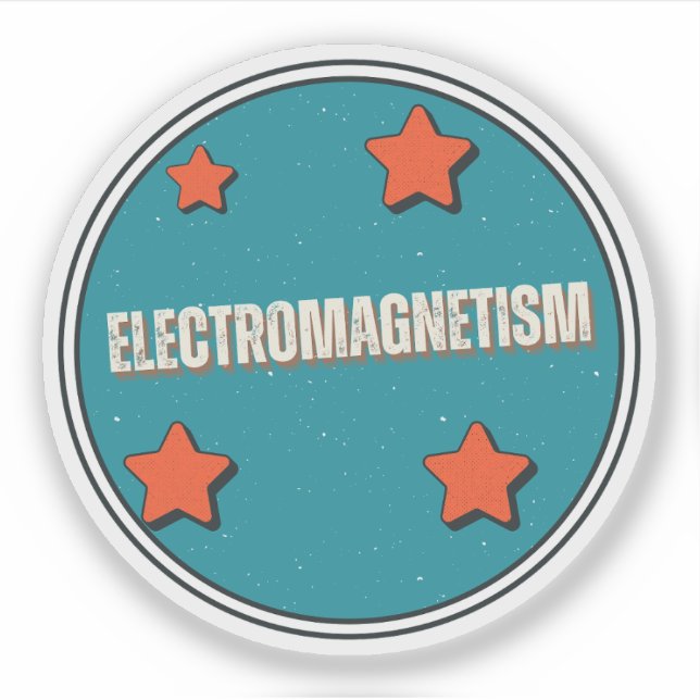 Elektromagnetism Klistermärken (Framsida)