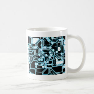 Elektron - blått/svart kaffemugg