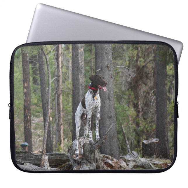 Elektronik hänger lös - den tyska Shorthair Laptop Sleeve (Framsidan)