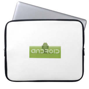 Elektronik hänger lös med Androidlogotypen Laptop Sleeve