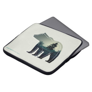 Elektronik hänger lös med fodrar symbolsbjörnen laptop sleeve