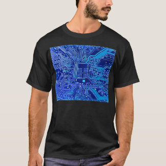Elektronikkretsar på kretskort med tryckt PCB-kret T Shirt