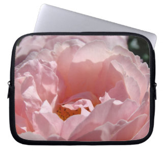 Elektronikväska Rosa Rosblomma anpassat Namn Laptop Sleeve