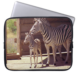 Elektronikväska - Zebra Mamma & Bebis Laptop Fodral