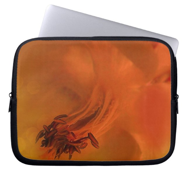 ELEKTRONISK Bag Columbine Flower Editing-Orange Laptop Fodral (Framsidan)
