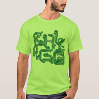 Elektronisk Chicago PCB ljus T - - grönt Tee