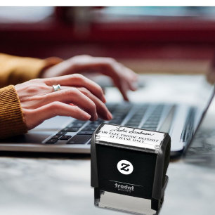 Elektronisk insättning Namnteckning självbläddring Självfärgande Stämpel