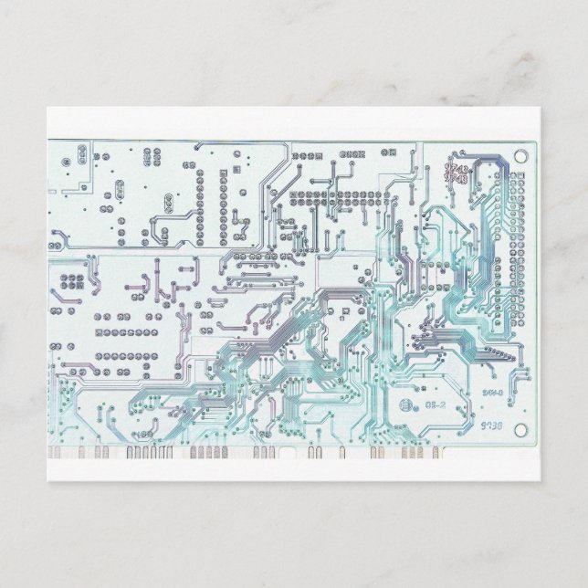 elektronisk krets vykort (Framsida)