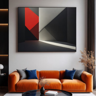 Elektronisk Modern Abstrakt Konst Poster