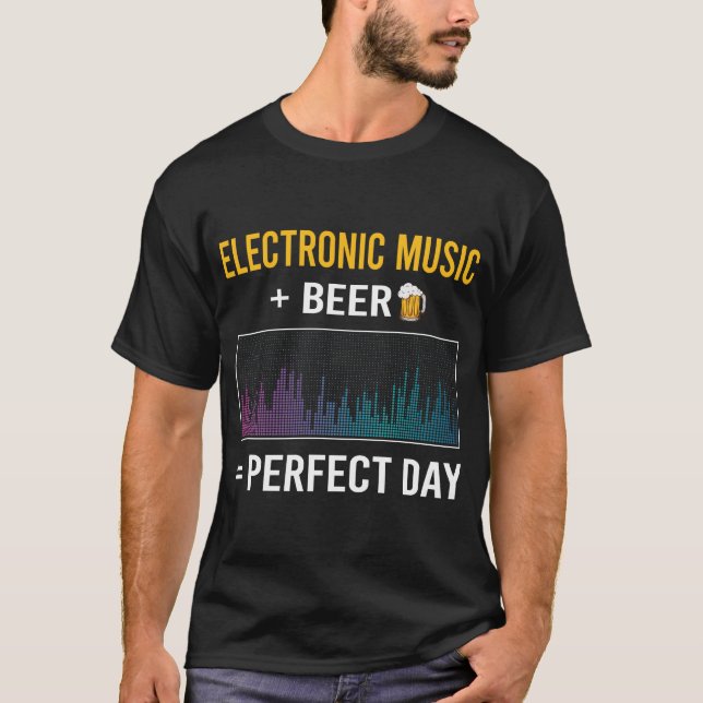 Elektronisk musik under öldagen t shirt (Framsida)