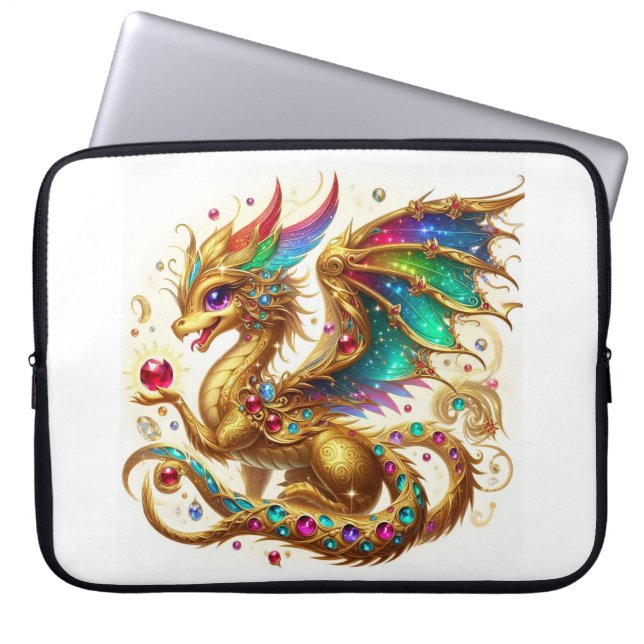 Elektronisk Mythical Dragon-bag Laptop Fodral (Framsidan)