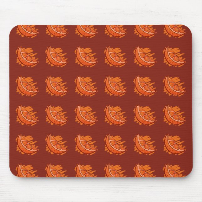 Elektronisk Orange av frukt, Mönster Blood  Musmatta (Framsidan)