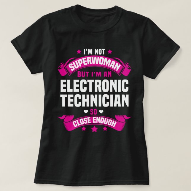 Elektronisk tekniker t shirt (Design framsida)