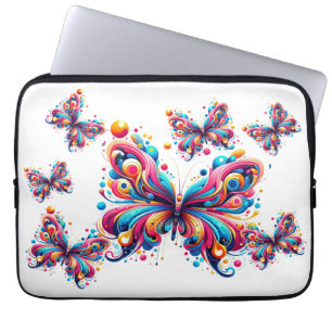 Elektroniska, bärbara datorer - geometriska fjädra laptop fodral