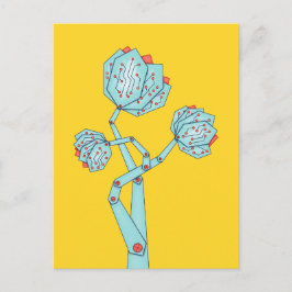 Elektroniska blommor, kvinnor i STEM Vykort