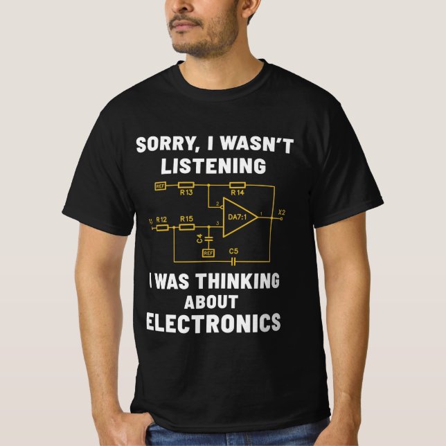 Elektroniska ingenjör-gåvor, elektriska geek-funny t shirt (Framsida)