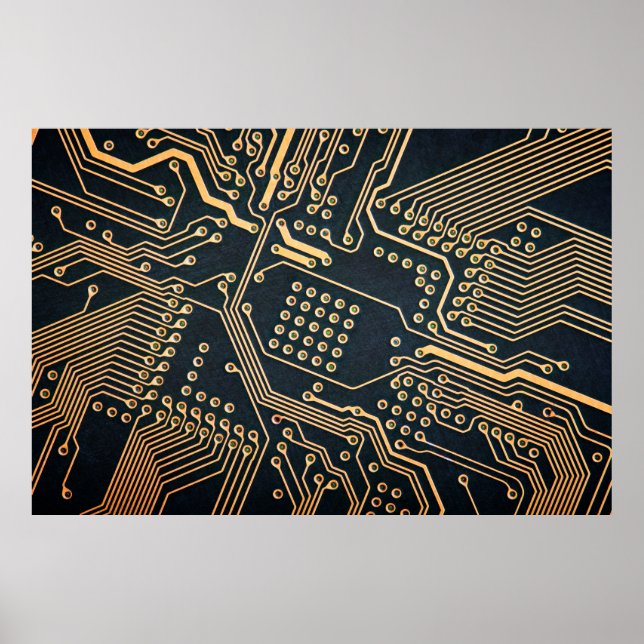 Elektroniska komponenter, stängning av datorkort,  poster (Framsidan)