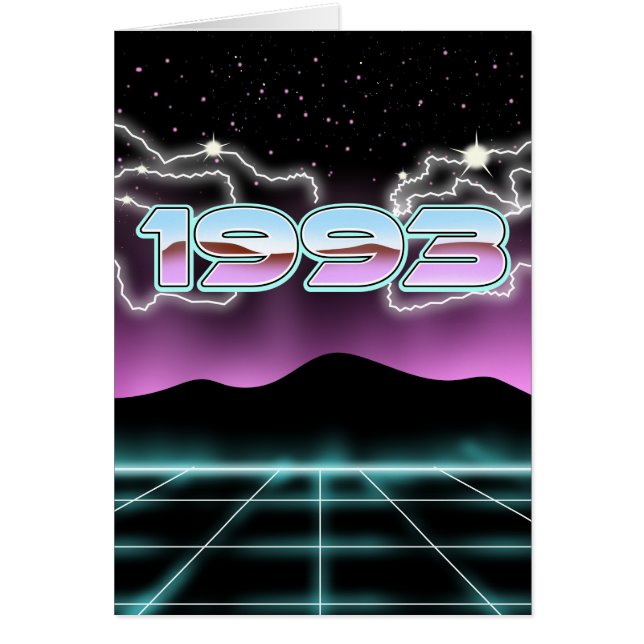 Elektroniskt 1993 hälsningskort (Framsidan)