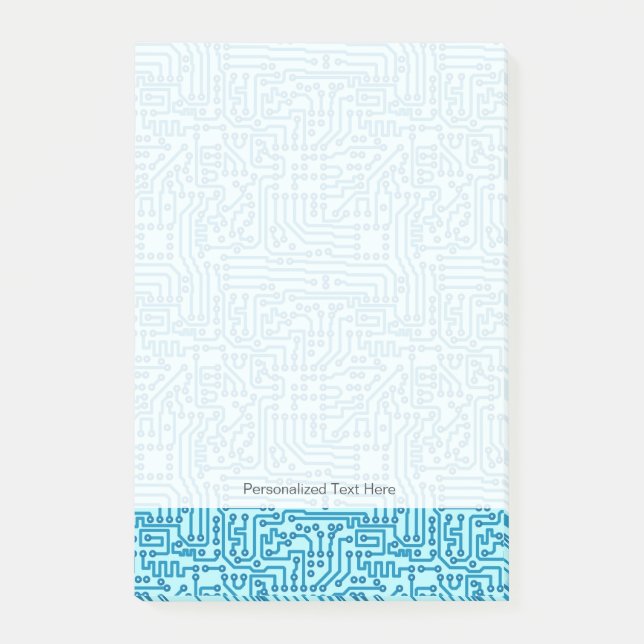 Elektroniskt digitalt kretskort post-it block (Framsida)