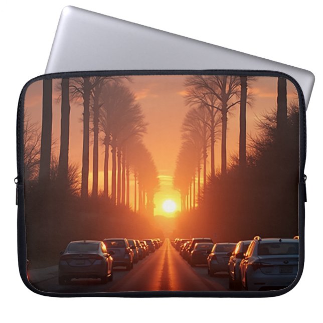 Elektroniskt fack laptop fodral (Framsidan)