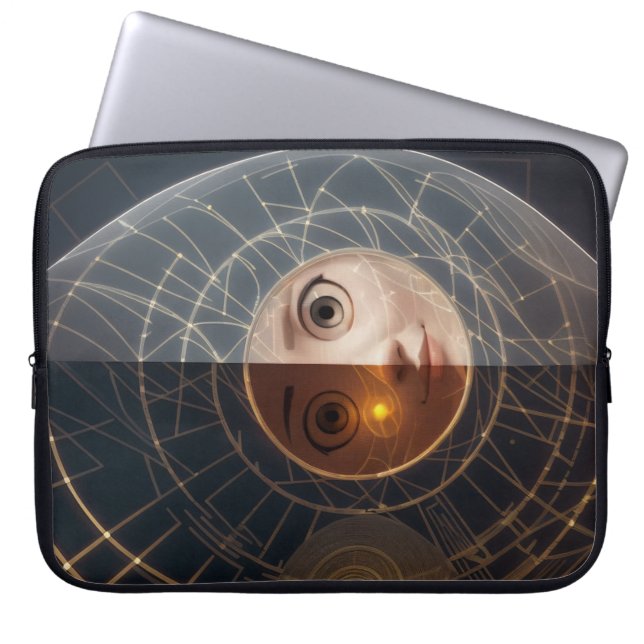 Elektroniskt fack laptop fodral (Framsidan)