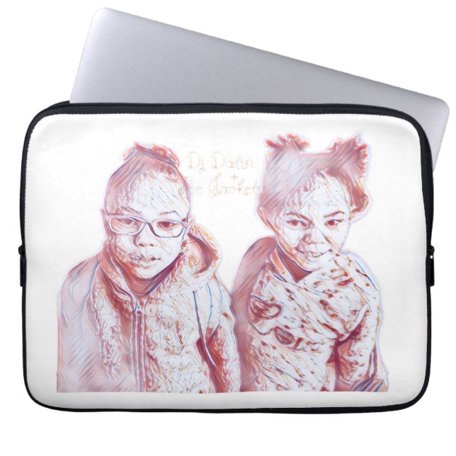 Elektroniskt fack laptop fodral (Framsidan)