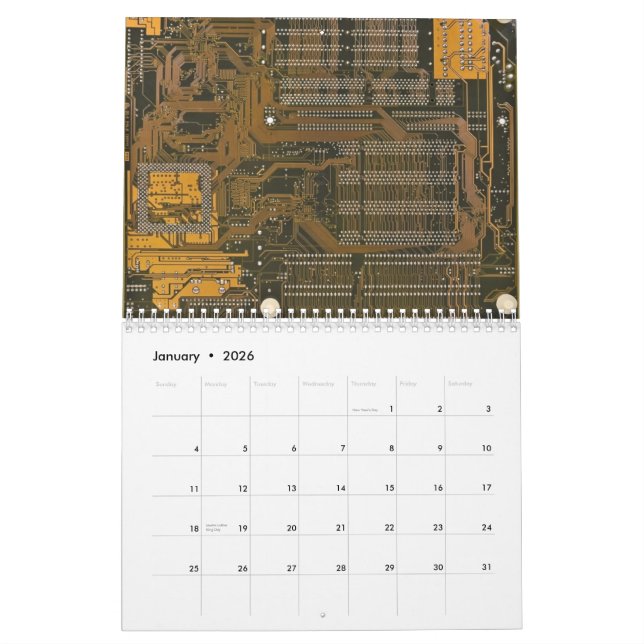 elektroniskt gå runt stiger ombord, 2012 kalender (Jan 2026)